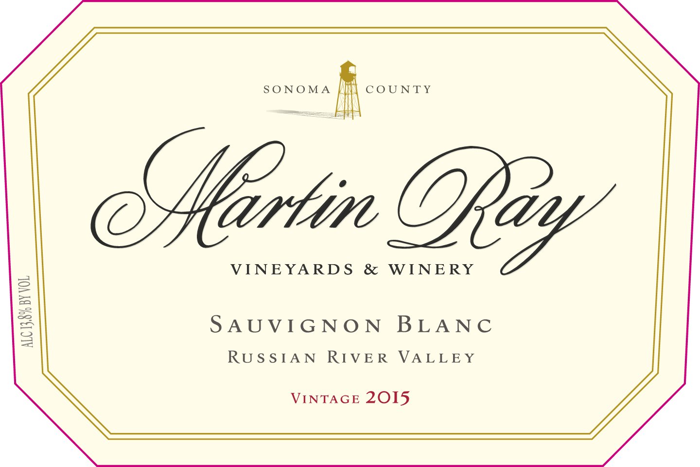 2015 Martin Ray Russian River Valley Sauvignon Blanc Front Label