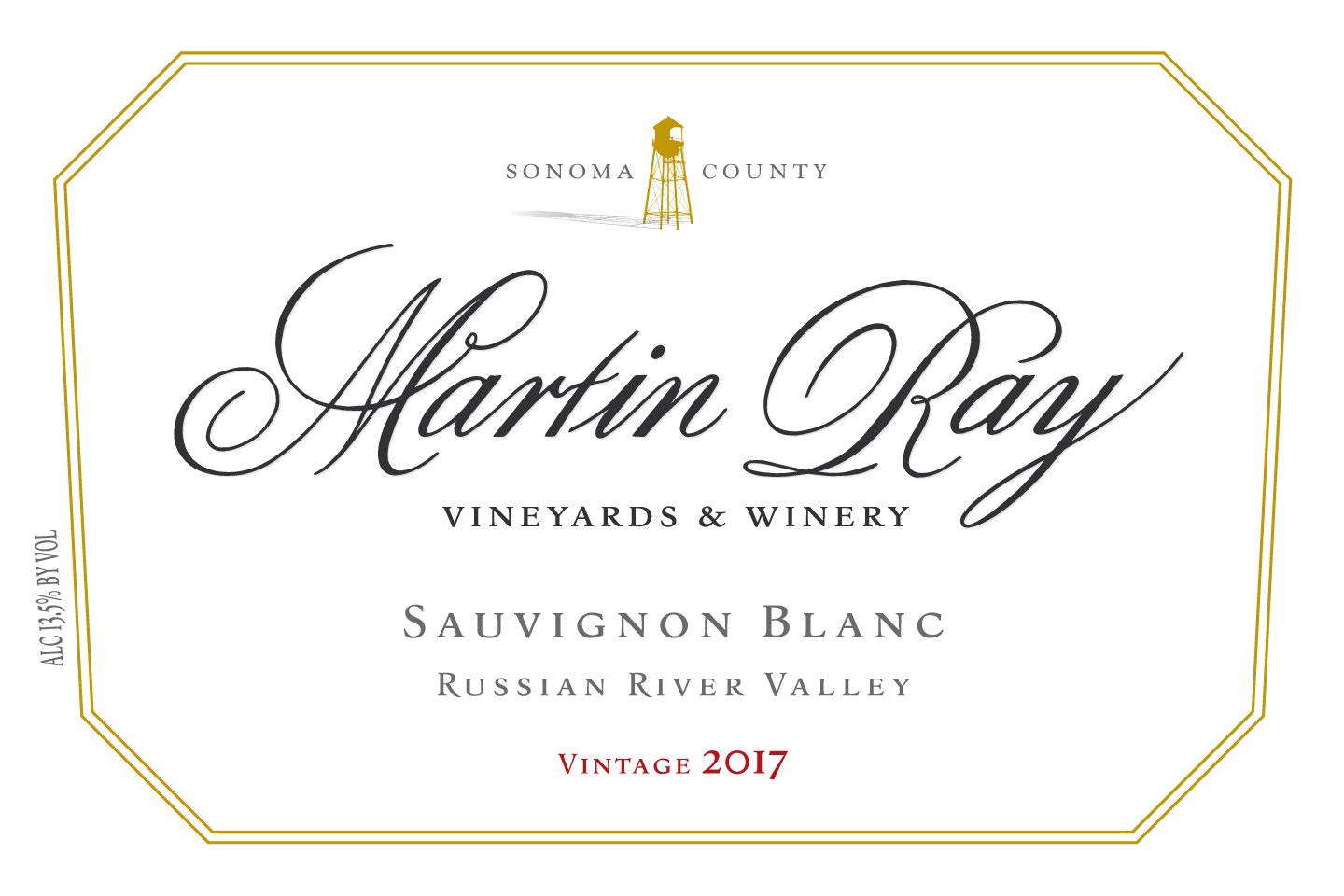 2017 Martin Ray Russian River Valley Sauvignon Blanc Front Label