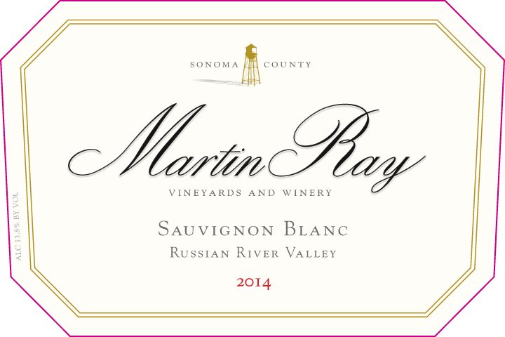2014 Martin Ray Russian River Valley Sauvignon Blanc Front Label