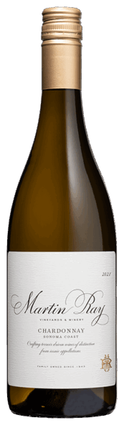 2021 Martin Ray Sonoma Coast Chardonnay Bottle Shot