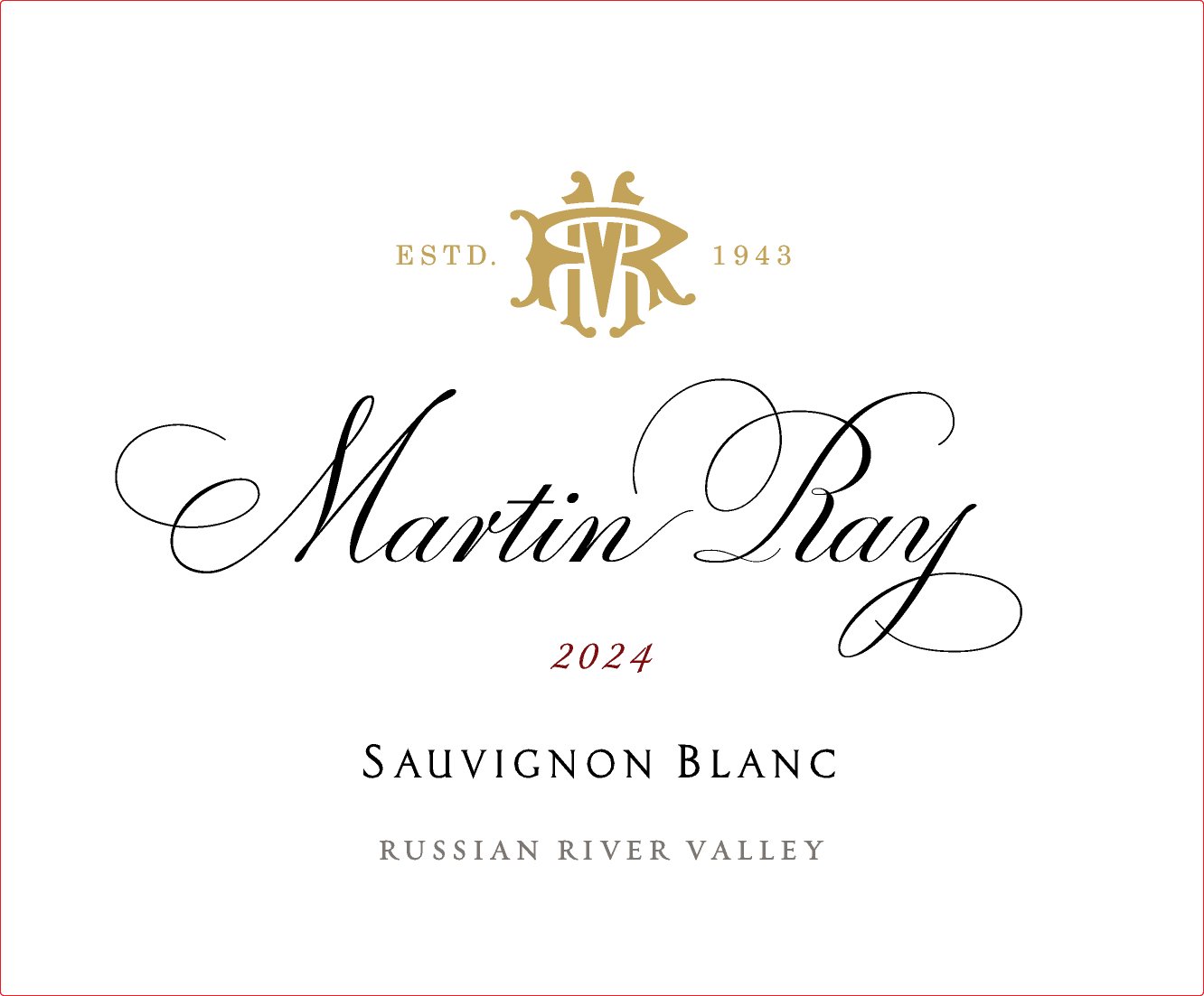 2024 Martin Ray Sauvignon Blanc Front Label