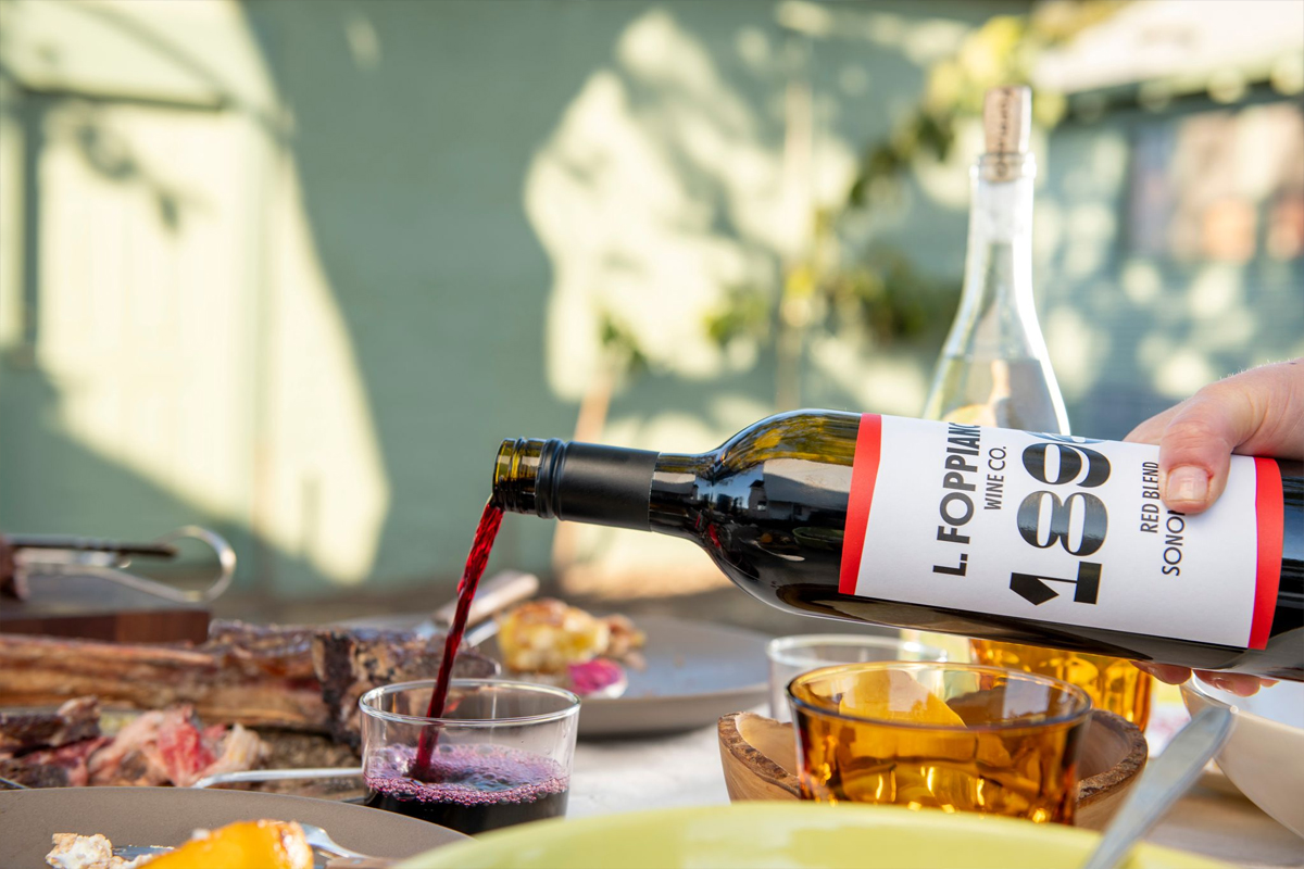 Foppiano Red Wine Pour