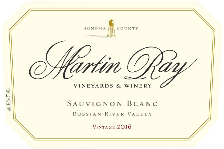 2016 Martin Ray Russian River Valley Sauvignon Blanc Front Label