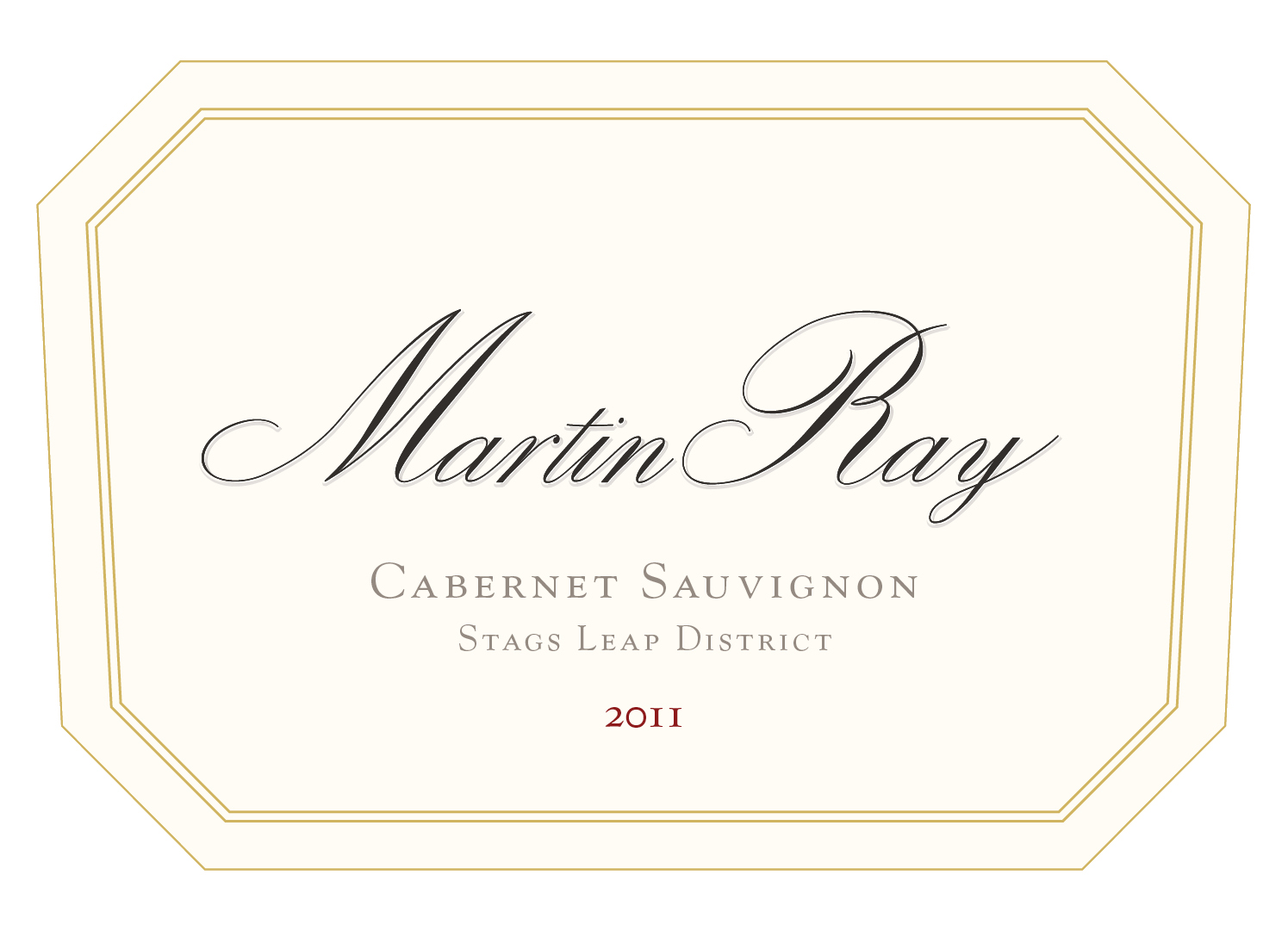 2011 Martin Ray Stags Leap District Reserve Cabernet Sauvignon Front Label