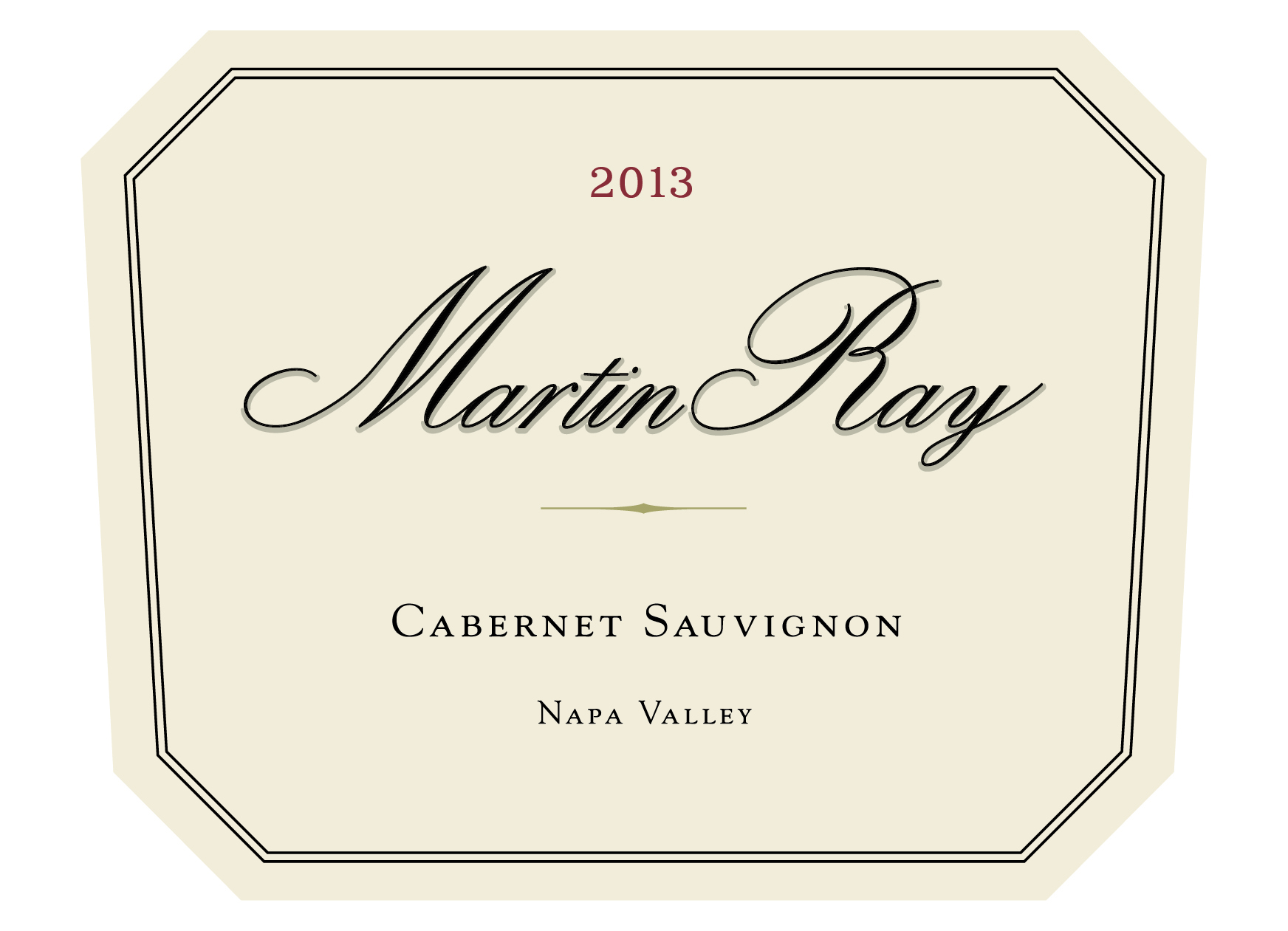 2013 Martin Ray Napa Valley Cabernet Sauvignon Front Label