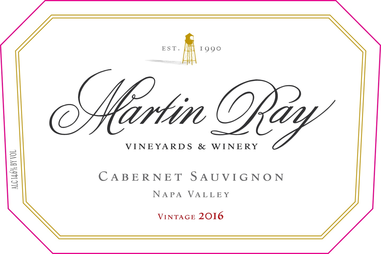 2016 Martin Ray Napa Valley Cabernet Sauvignon Front Label
