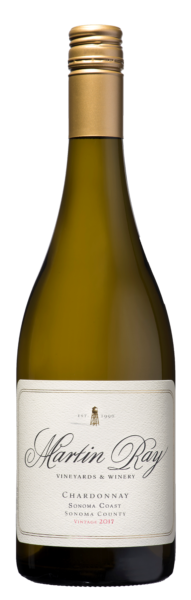 2017 Martin Ray Sonoma Coast Chardonnay Bottle Shot