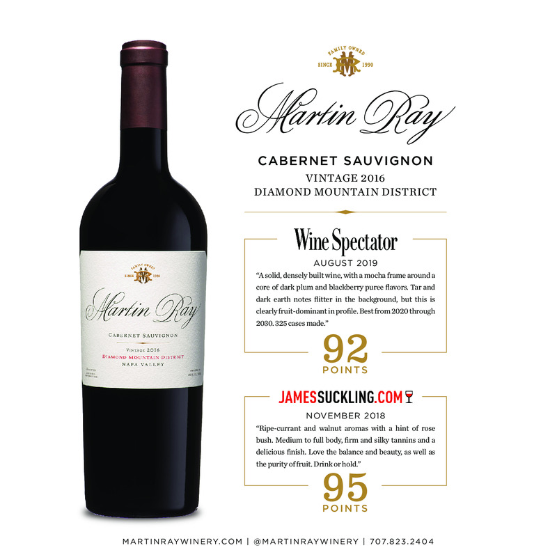 2016 Martin Ray Diamond Mountain Reserve Cabernet Sauvignon Acclaim Sheet