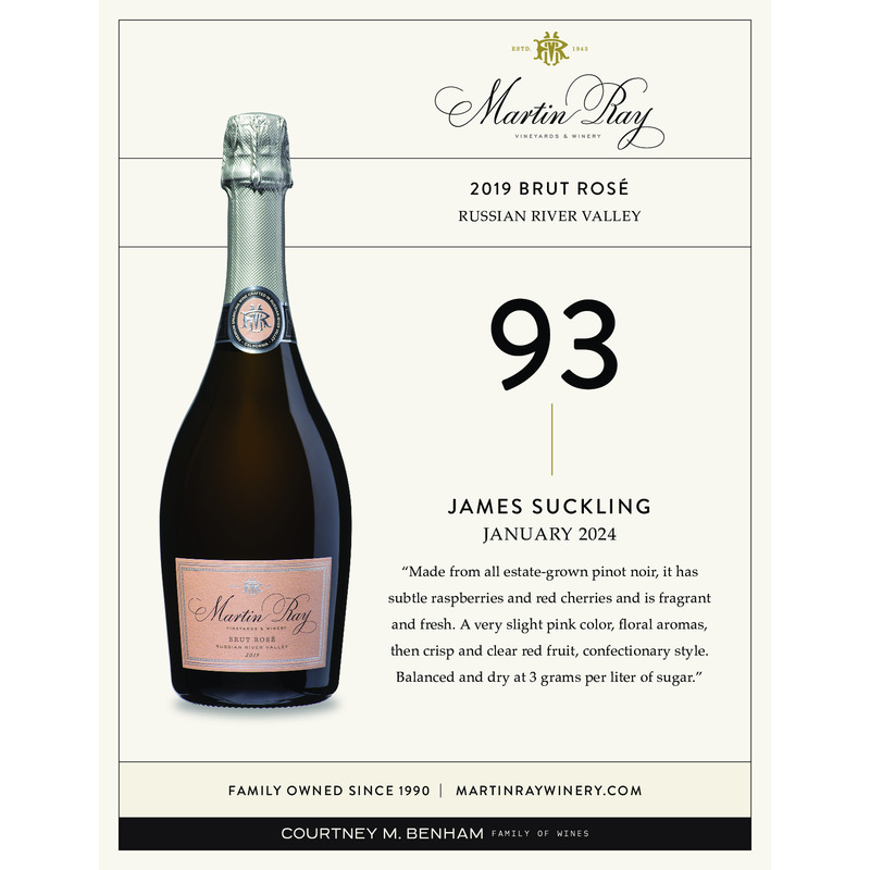 2019 Martin Ray Russian River Valley Brut Rosé Sell Sheet