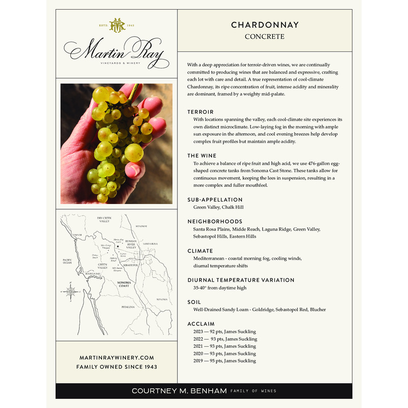 2024 Martin Ray Russian River Valley Concrete Chardonnay Asset