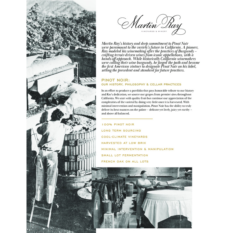 Martin Ray Pinot Noir Program