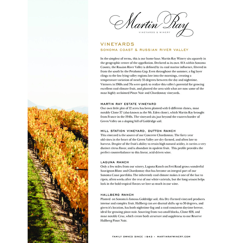 Martin Ray Vineyard Overview