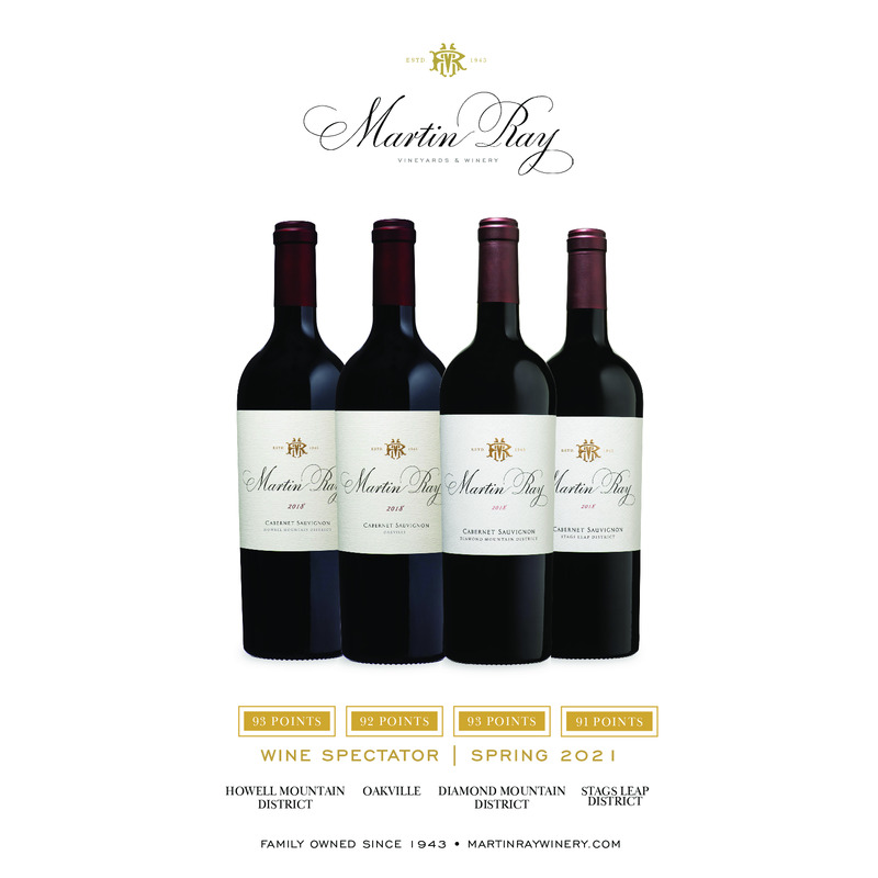Martin Ray Press Sales Sheet – Wine Spectator – Reserve Cabernets
