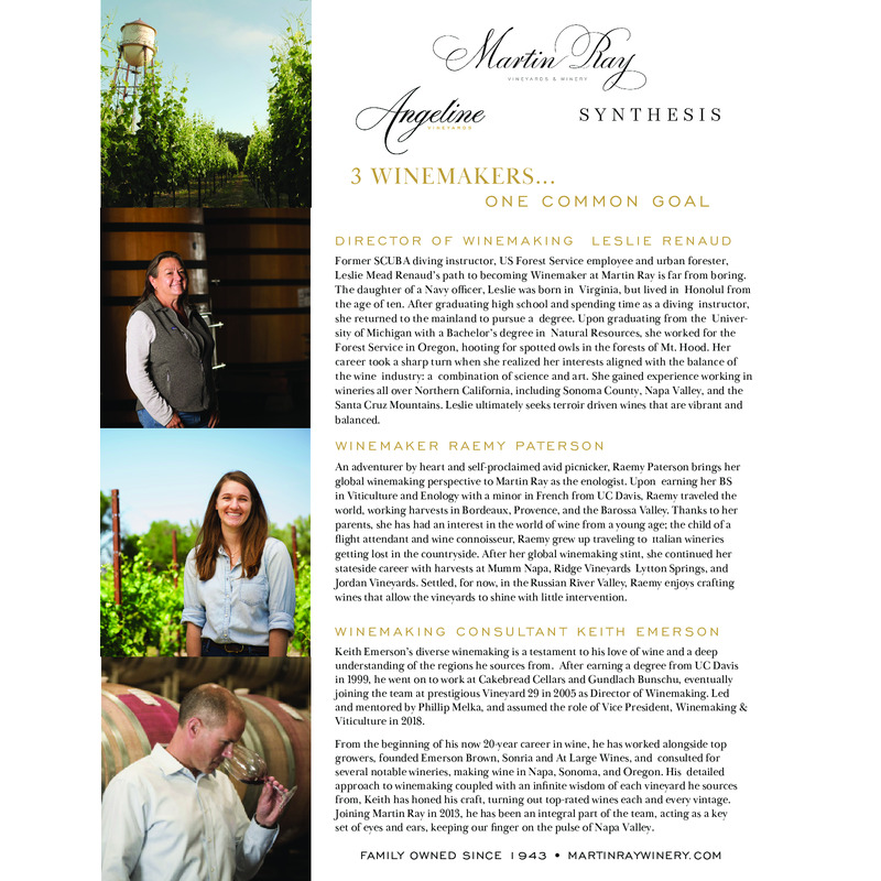 Martin Ray Winemaker Overview