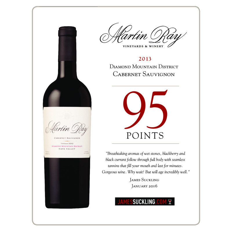 2013 Martin Ray Diamond Mountain Reserve Cabernet Sauvignon Acclaim Sheet