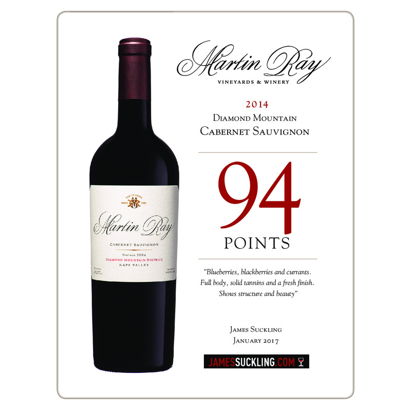 2014 Martin Ray Diamond Mountain Reserve Cabernet Sauvignon Acclaim Sheet