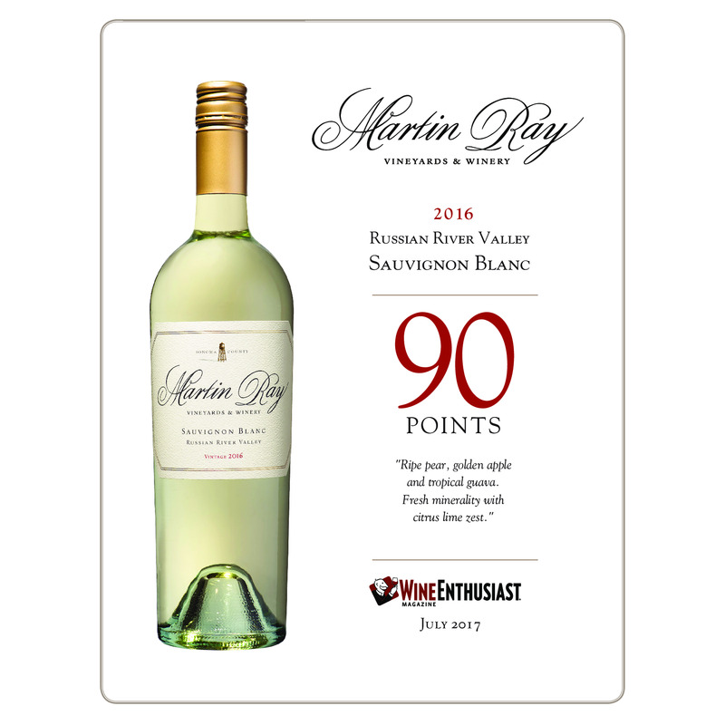 2016 Martin Ray Russian River Valley Sauvignon Blanc Acclaim – Wine Enthusiast