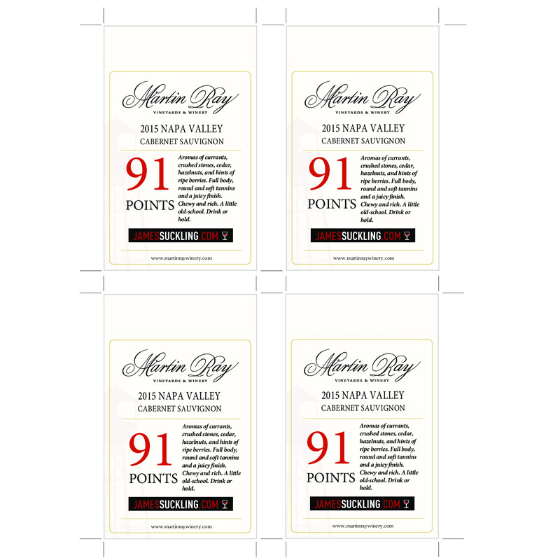 2015 Martin Ray Santa Cruz Mountains Reserve Cabernet Sauvignon Shelftalker – 91pts Suckling