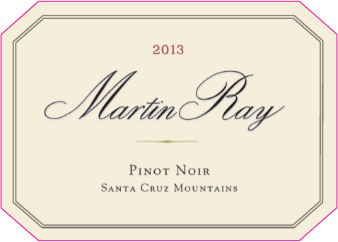 2013 Martin Ray Santa Cruz Mountains Coast Grade Pinot Noir Front Label