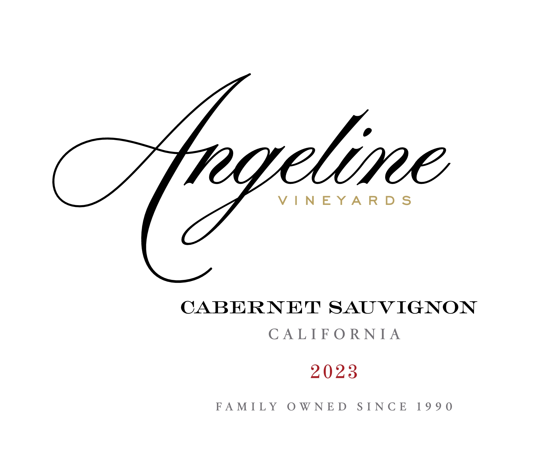 2023 Angeline Cabernet Sauvignon Front Label