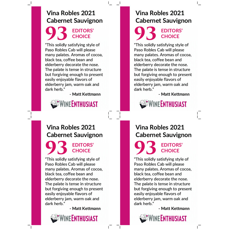 2021 Vina Robles Cabernet Sauvignon Shelf Talker