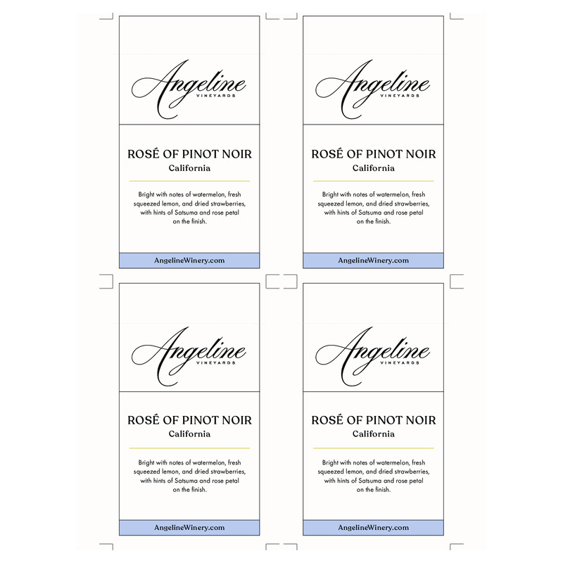 2024 Angeline Rosé Of Pinot Noir Shelf Talker – Tasting Notes