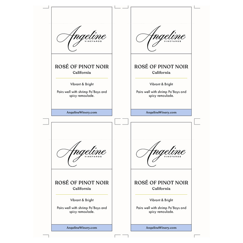 2024 Angeline Rosé Of Pinot Noir Shelf Talker – Pairing