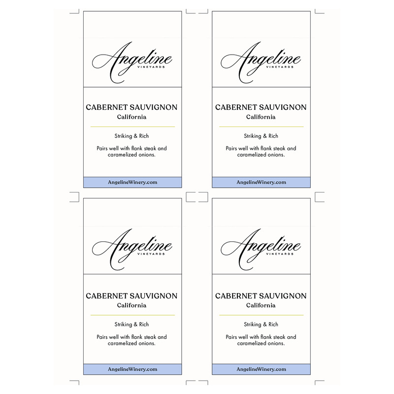 2023 Angeline Cabernet Sauvignon Shelf Talker – Pairing