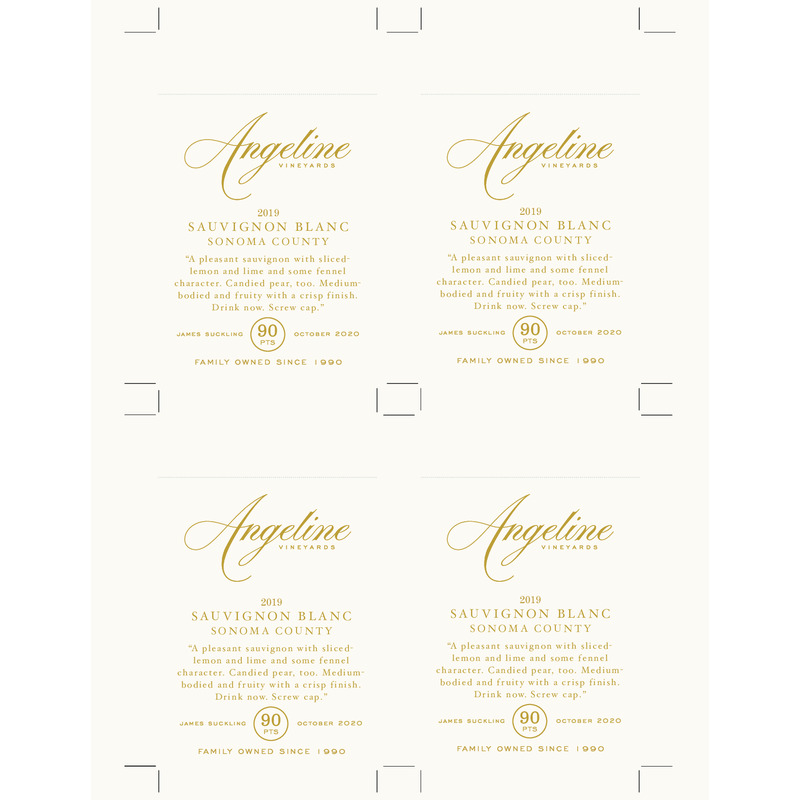 2019 Angeline Reserve Sauvignon Blanc Shelftalker – 90 Pts. James Suckling