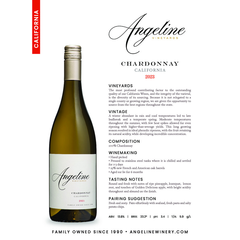 2023 Angeline Chardonnay Tech Sheet