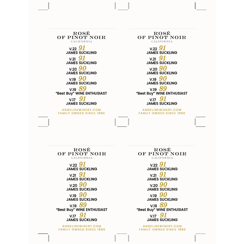 2022 Angeline Rosé Of Pinot Noir Shelf Talker – Acclaim