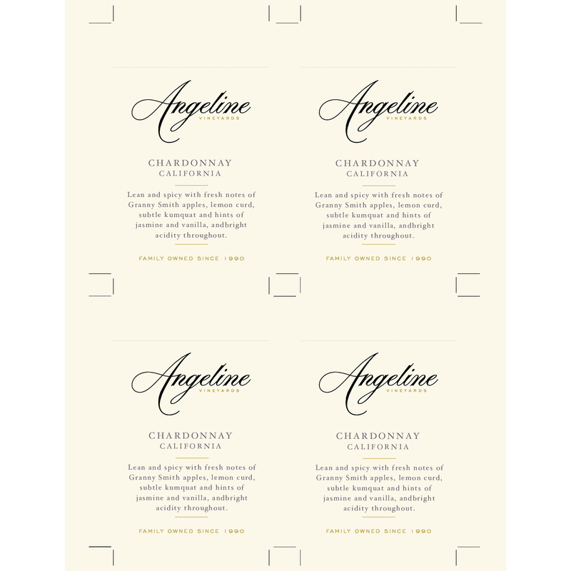 2021 Angeline Chardonnay Shelf Talker – Tasting Notes
