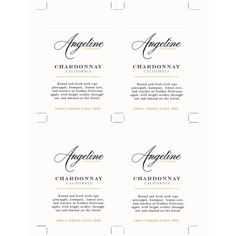 2023 Angeline Chardonnay Shelf Talker – Tasting Notes