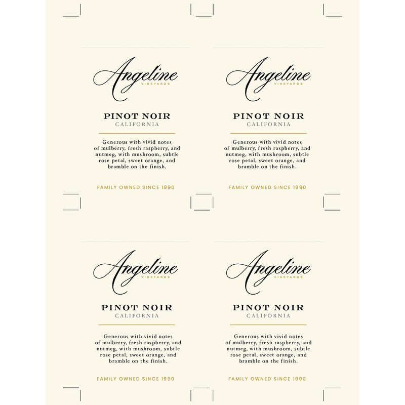2022 Angeline Pinot Noir Shelf Talker – Tasting Notes