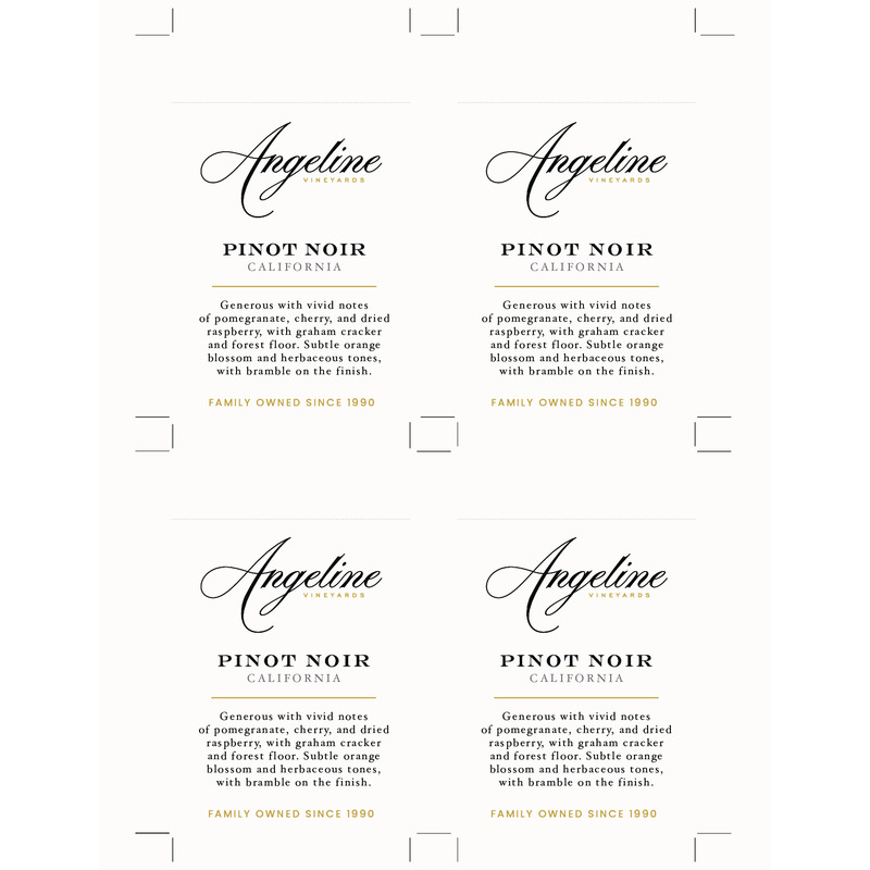 2023 Angeline Pinot Noir Shelf Talker – Tasting Notes