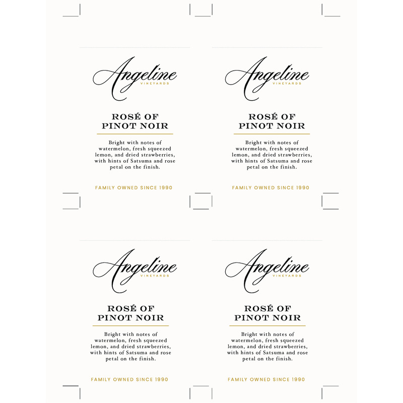 2023 Angeline Rosé Of Pinot Noir Shelf Talker – Tasting Notes