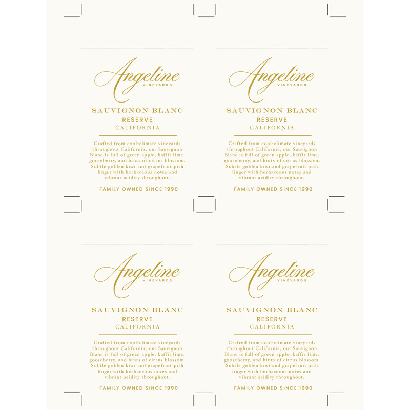 2022 Angeline Reserve Sauvignon Blanc Shelf Talker – Tasting Notes