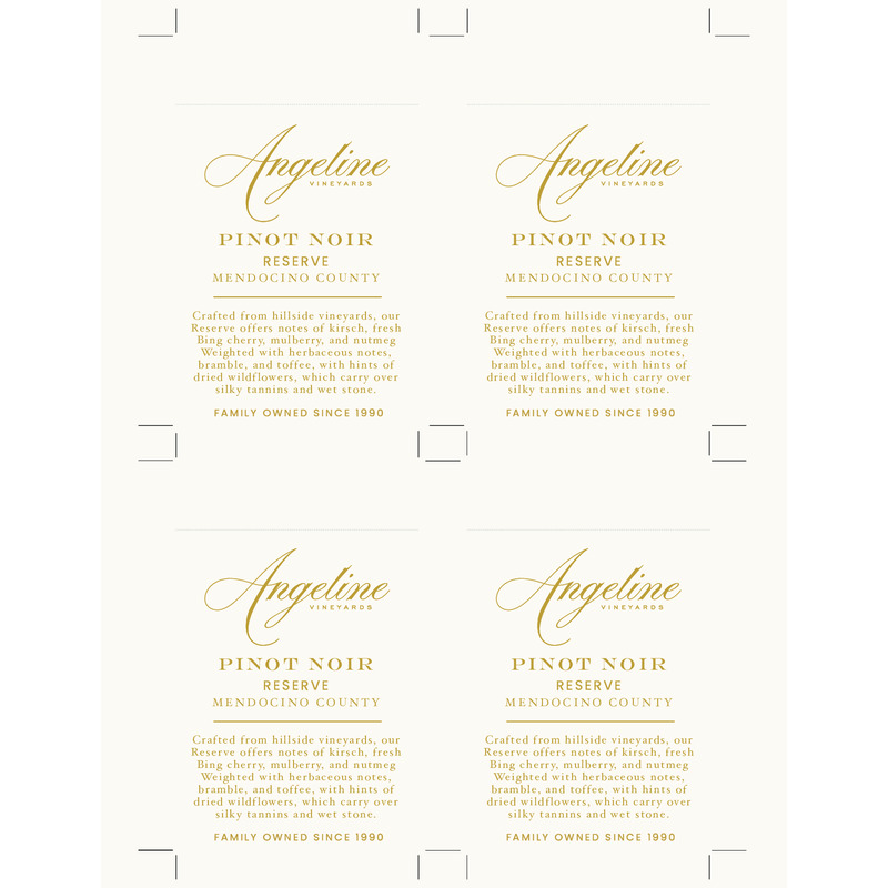 2022 Angeline Reserve Pinot Noir Shelf Talker – Tasting Notes