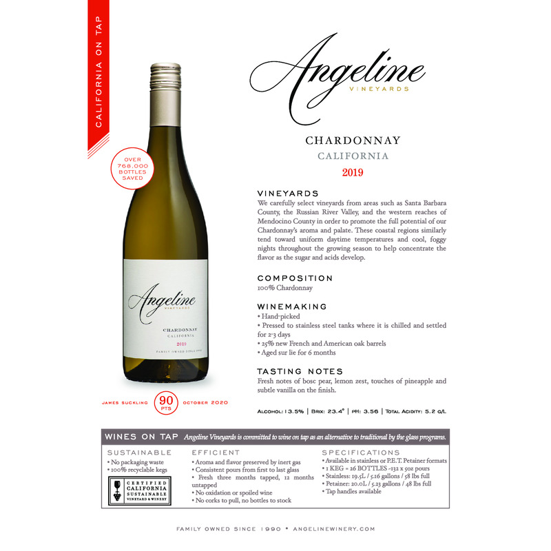 2019 Angeline Chardonnay Wine on Tap