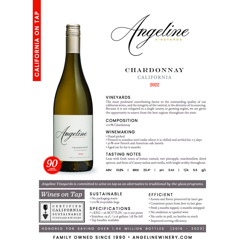 2022 Angeline Chardonnay Wine on Tap