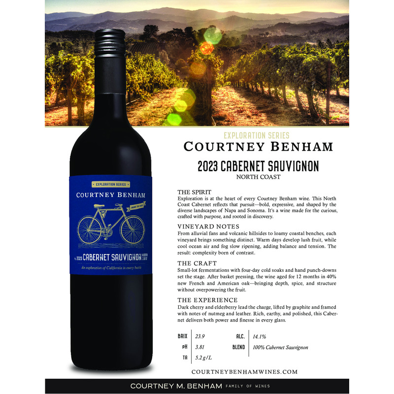 2023 Courtney Benham Cabernet Sauvignon Exploration Series Tech Sheet