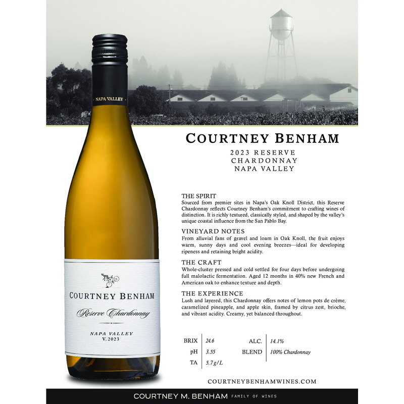 2023 Courtney Benham Chardonnay Reserve Tech Sheet