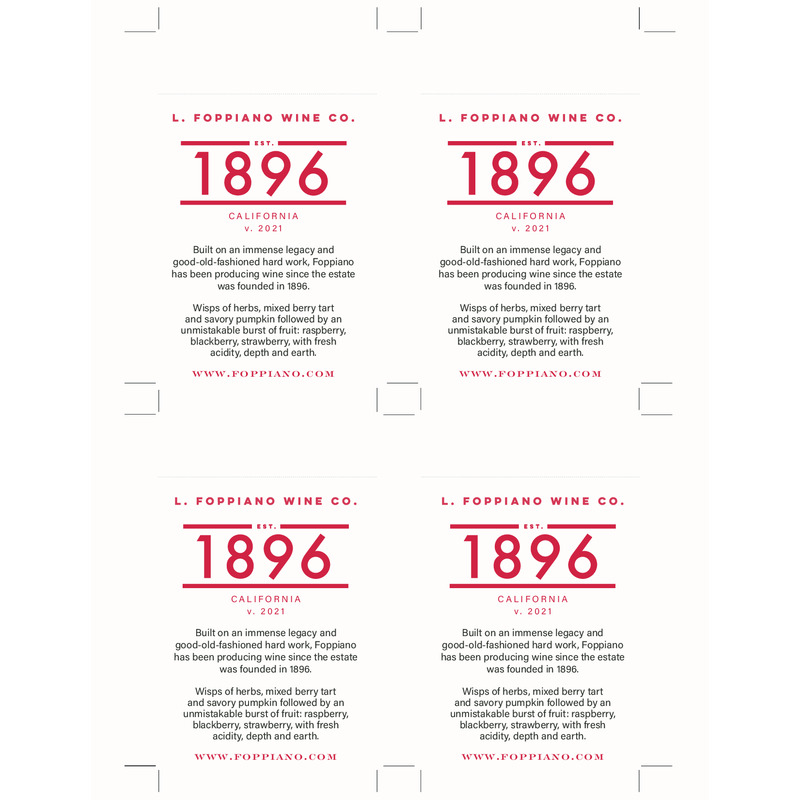 2021 Foppiano 1896 Red Blend Tasting Notes
