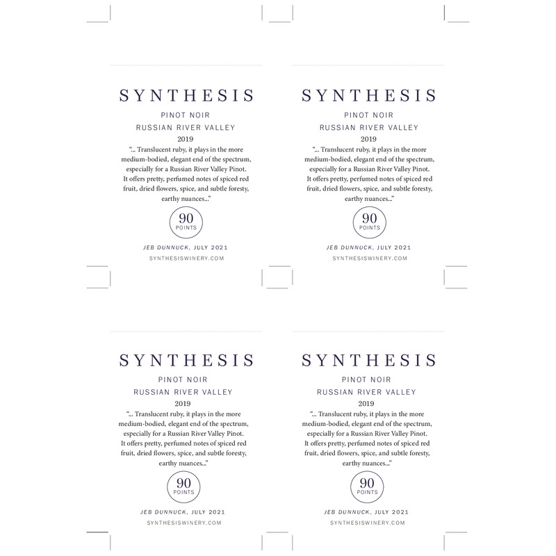 2019 Martin Ray Synthesis Russian River Valley Estate Pinot Noir Shelf Talker – 90 Pts. Jeb Dunnuck