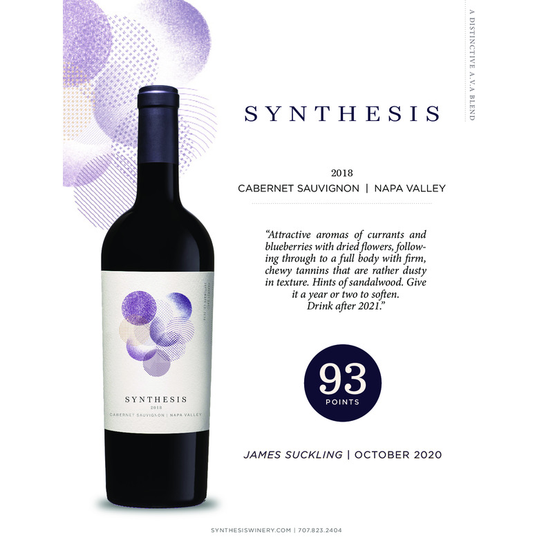 2018 Martin Ray Synthesis Napa Valley Cabernet Sauvignon Acclaim – 93 Pts. James Suckling