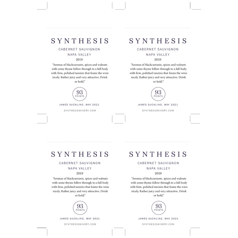 2019 Martin Ray Synthesis Napa Valley Cabernet Sauvignon Shelftalker – 93 Pts James Suckling