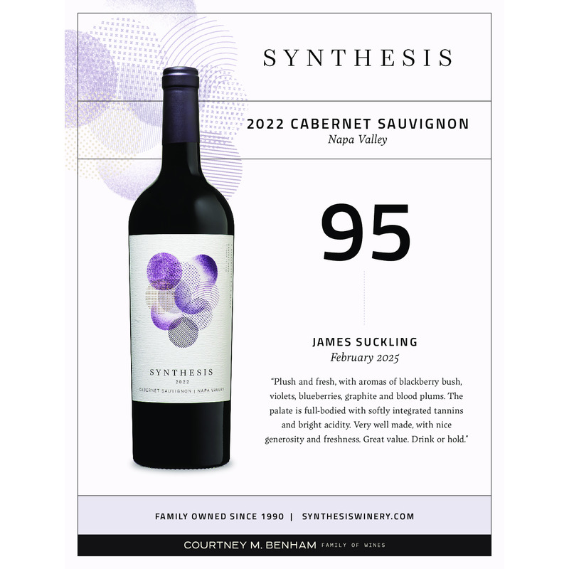 2022 Synthesis Napa Valley Cabernet Sauvignon Sell Sheet – 95 pts James Suckling