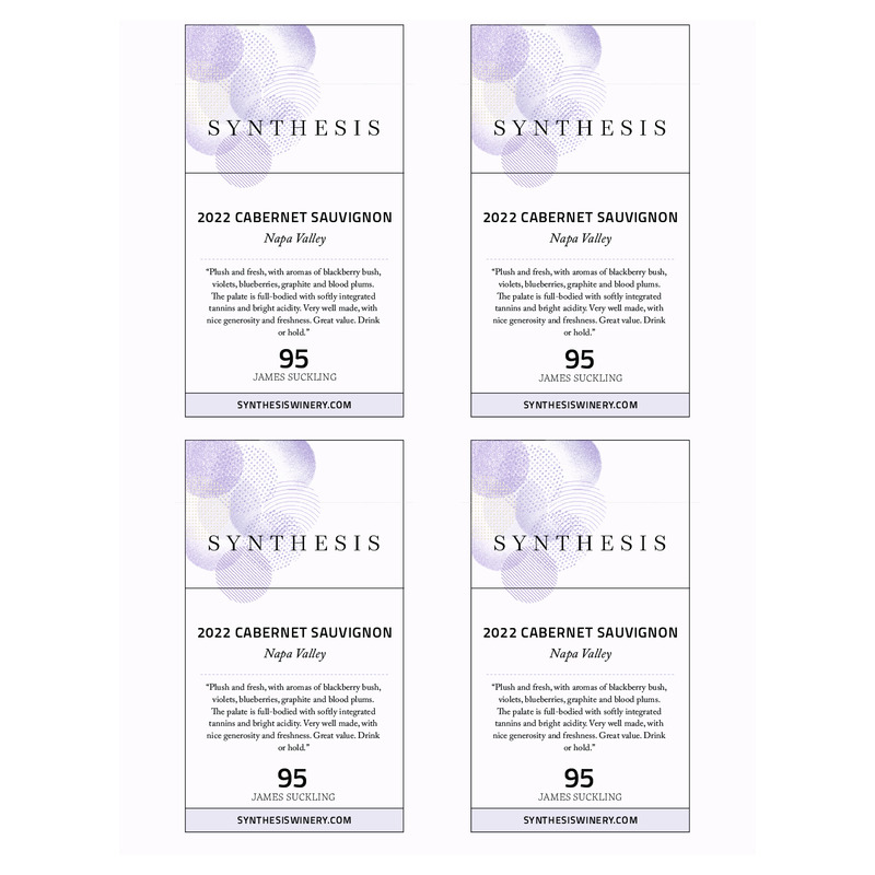 2022 Synthesis Napa Valley Cabernet Sauvignon Shelf Talker – 95 pts James Suckling