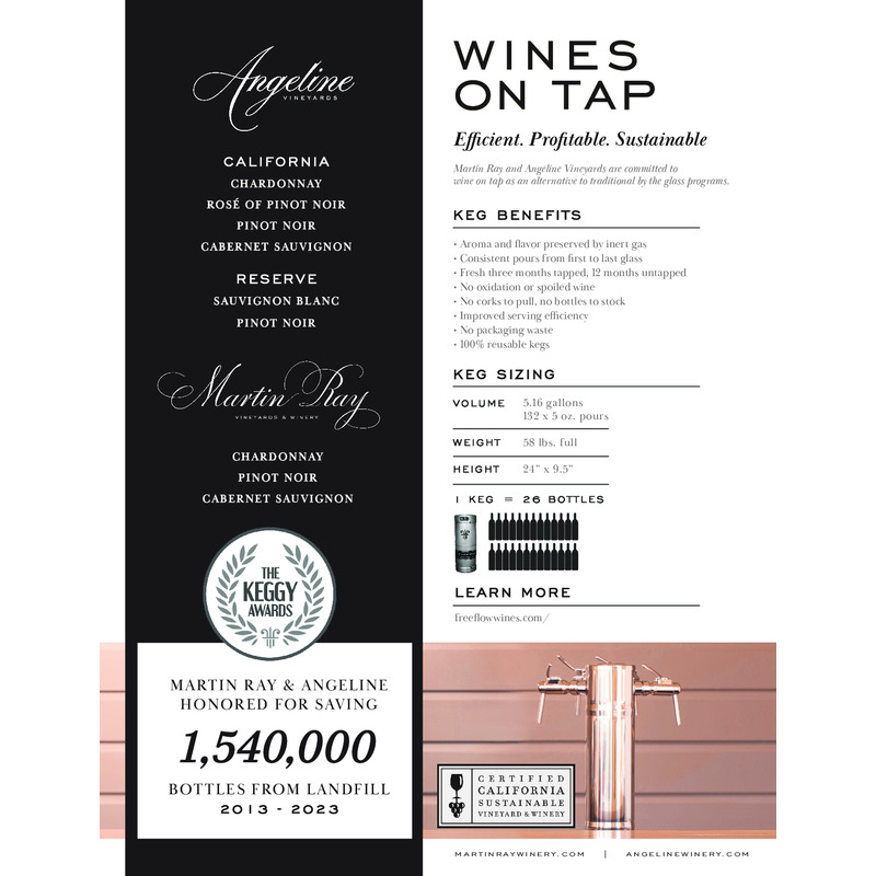 Angeline Wine on Tap Selection