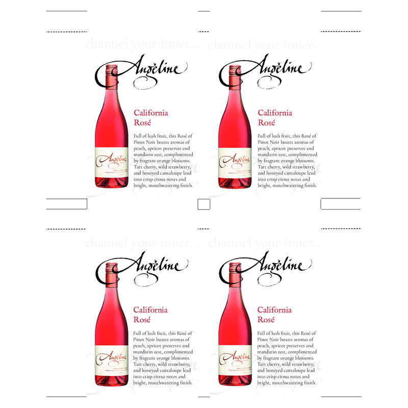 2017 Angeline Rosé Of Pinot Noir Shelf Talker